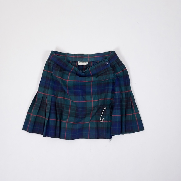 Vintage plaid mini skirt y2k 2000s school girl tartan 90s short pleats pleated - Picture 7 of 8